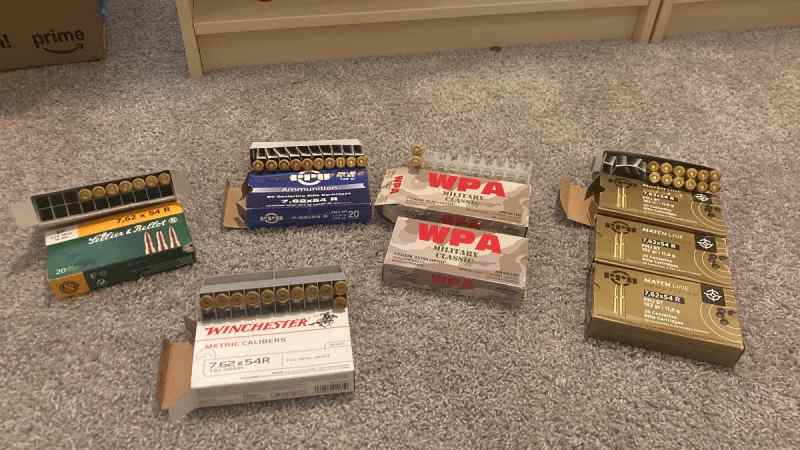 112 rounds of various 7.62x54r updated contact #