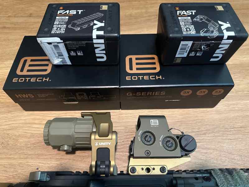 Eotech XPS2-0 &amp; G45 Magnifier w/ Unity Mounts 