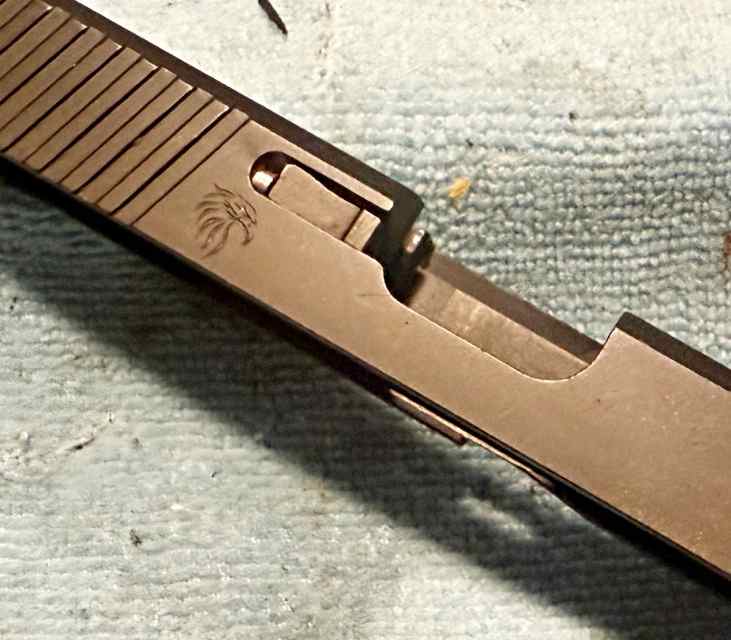 Glock 17 Gen 3 Slide, Angled Serrations