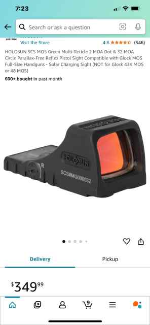 Holosun SCS for Glock MOS