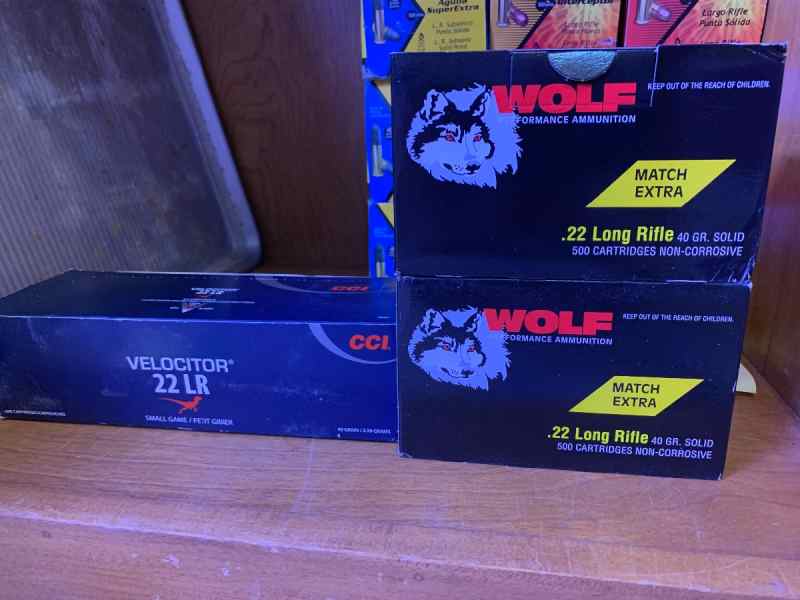 CCI Velocitor and Wolf Match extra 22LR3 bricks