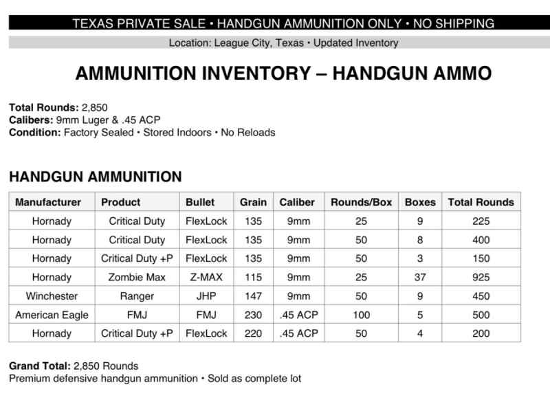 Ammunition Complete  Bulk Lot