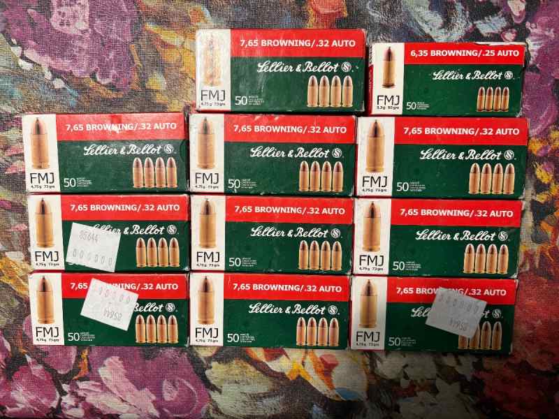 .32 AUTO - 550 Rounds of Ammunition S&amp;B