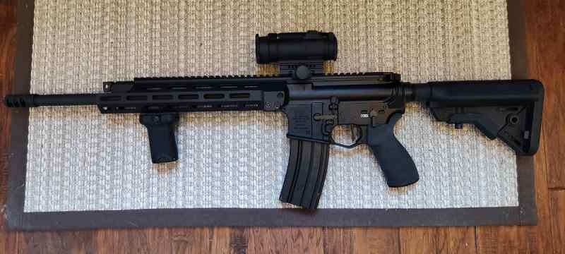 LMT MARS-LS 16&quot; SHOVELNOSE PISTON AR-15 W/AIMPOINT
