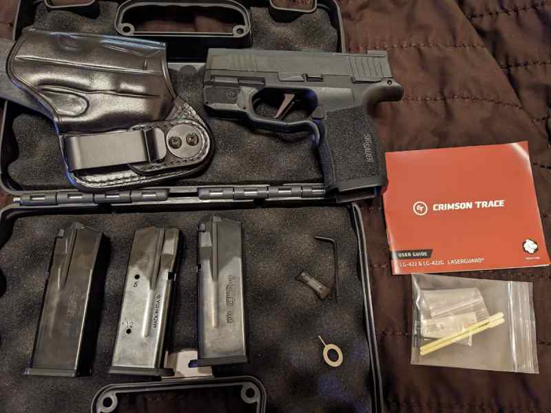 P365x like new never fired w/laser and extras