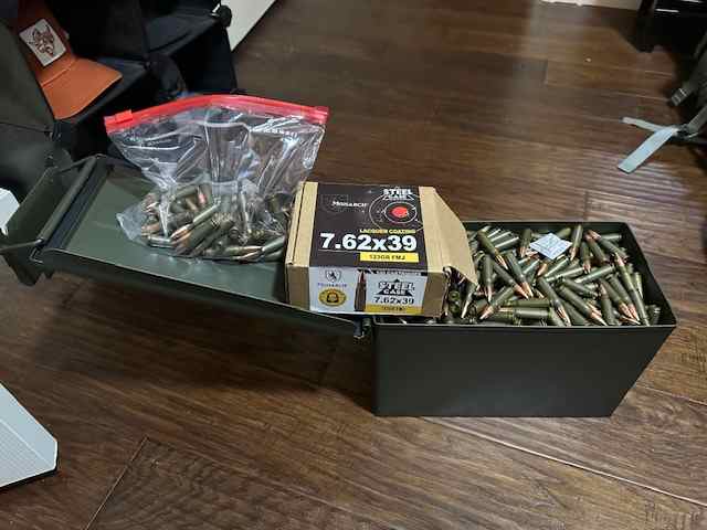 7.62 x 39 Steel Casing Ammo