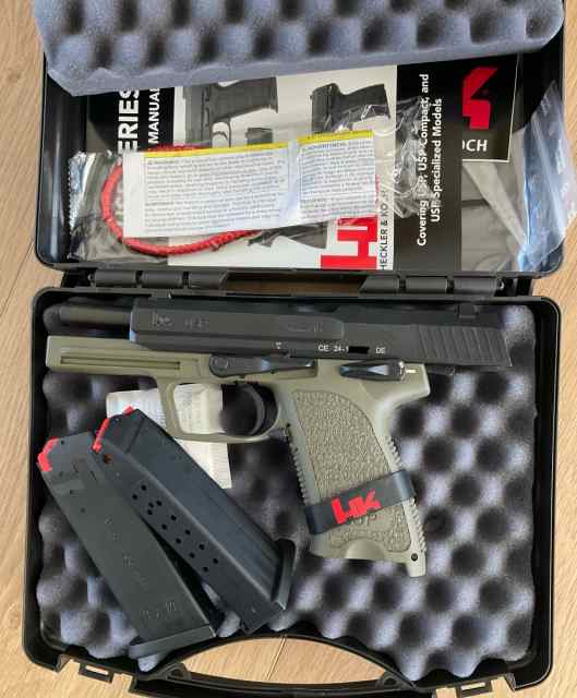 Heckler &amp; Koch HK USP OD green 9mm unfired