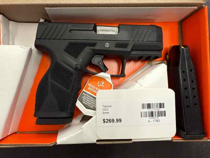 TAURUS GX2 9MM (WARF ARMS) $269.99