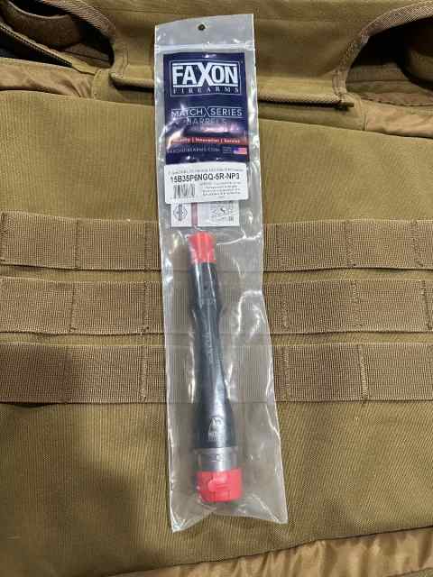 Ar 6” Faxon 300 blackout barrel 1/5 twist 