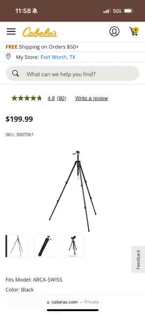 Vortex High Country 2 Tripod