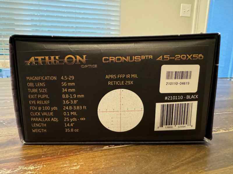 Athlon Cronus BTR Gen1 4.5-29x56 APRS