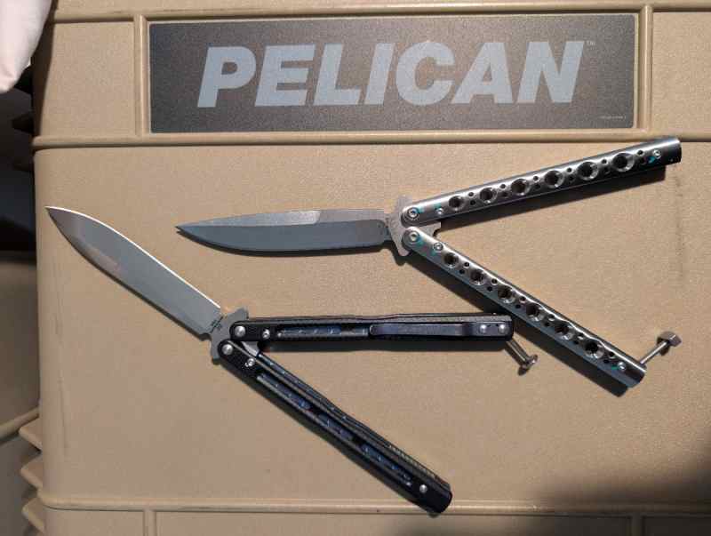 Rockstead Knife, Benchmade 51 balisong