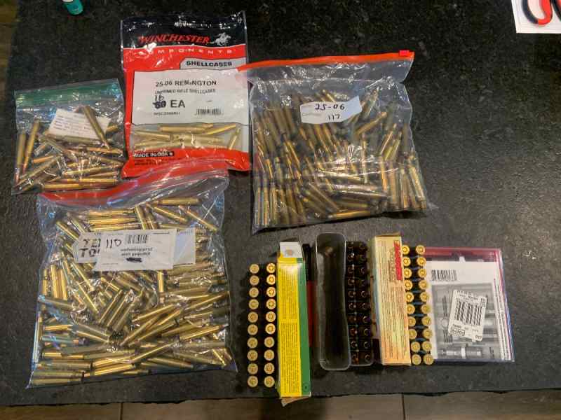 25/06 ammo and brass 