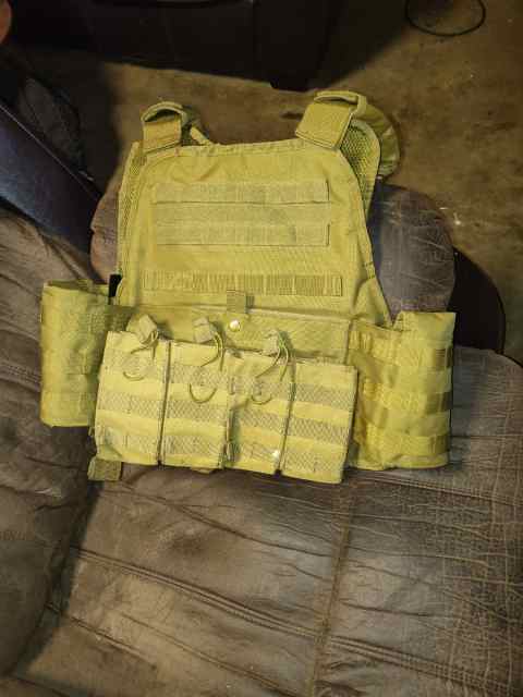 Plate carrier with front and back plates 