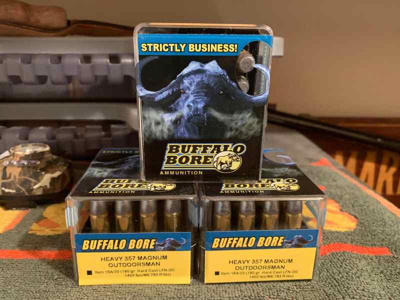 3 x BUFFALO BORE HEAVY 357 MAG OUTDOORSMAN 180gr. 