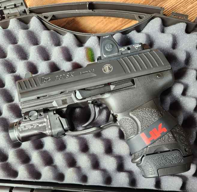 LTT HK P30SK 9MM Optic Ready 9MM with Trijicon RM0