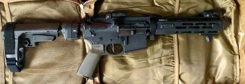 7.5” Takedown 5.56 AR Pistol 