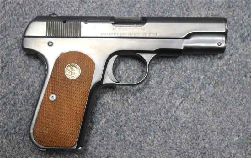 Colt 1908 Pocket Hammerless 380 ACP 3.75 inch 