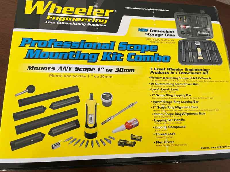 Wheeler Professional Scope Mounting Kit - NEW