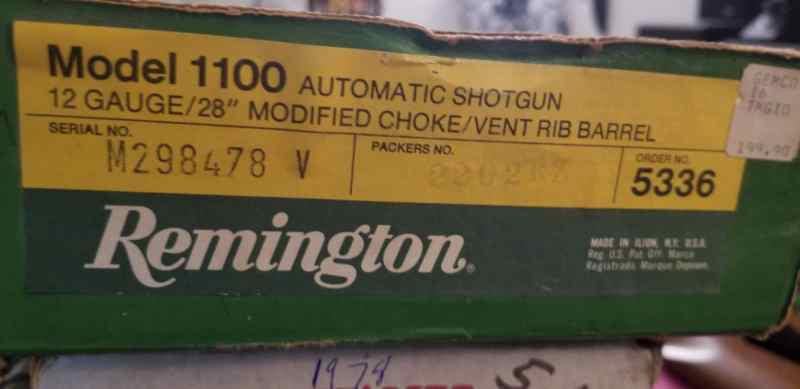 Remington 1100 semiautomatic 12g 28&quot;