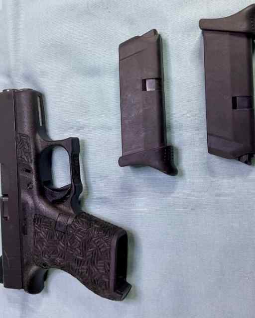 Glock 42 380 ACP with Case and 2 Magazines 