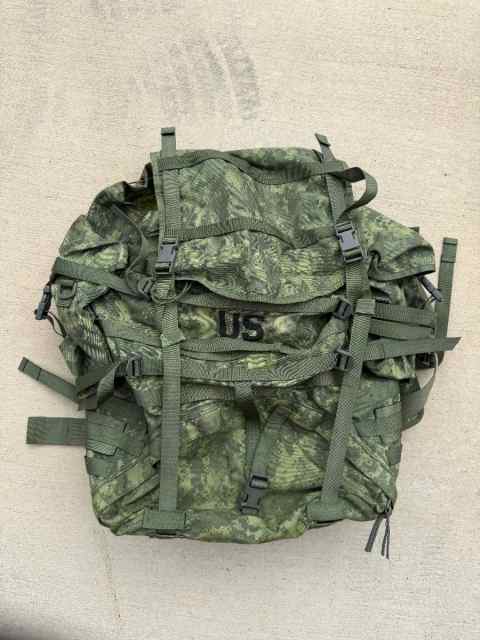 US Army Molle II rucksack, ACU dyed green 