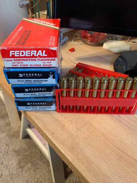 7mm Mag ammunition 92 rds