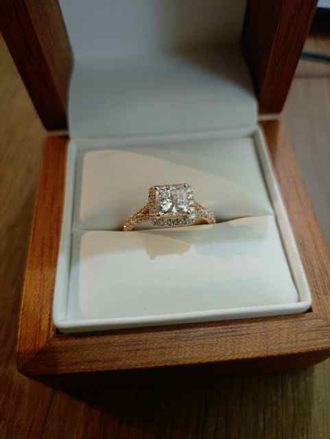 1.5C Diamond 18K Flawless Rose Gold Ring