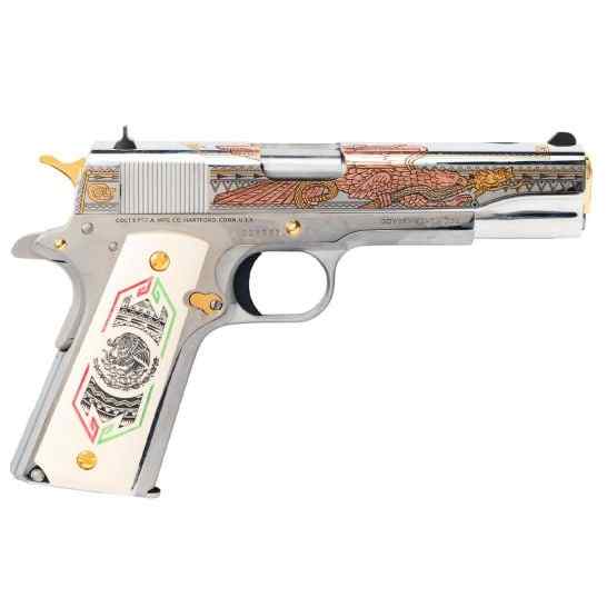 Colt 1911 Bandera De Mexico Pistol .38 Super
