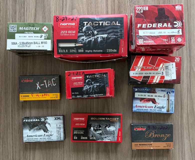 1,300 Rounds of 5.56 &amp; 223 -- $455 (35¢ ea.)