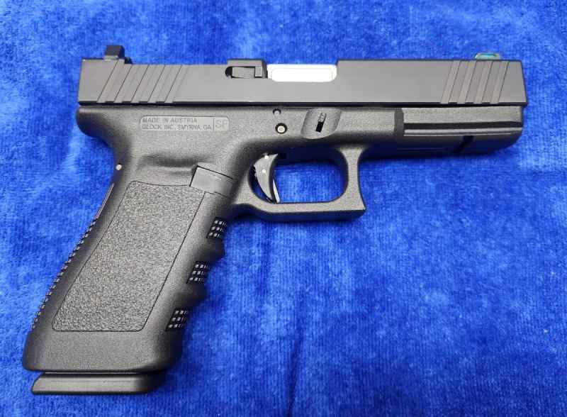 Glock 21 with RMR Cut Slide and Fluted Barrel