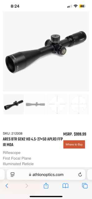 Athlon ares btr 4.5-27x50