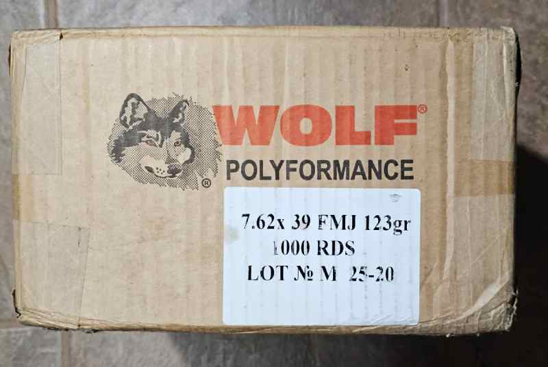 Wolf 7.62x39mm Soviet - 1000 rd. Case $520