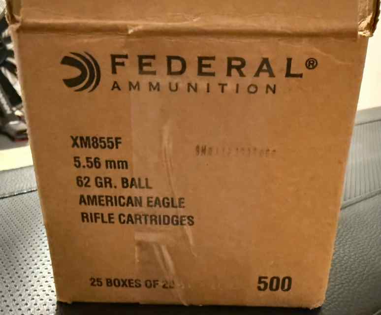 500 Rounds of Federal 5.56 NATO