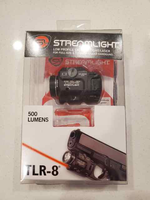 Streamlight TLR-8, light and red laser