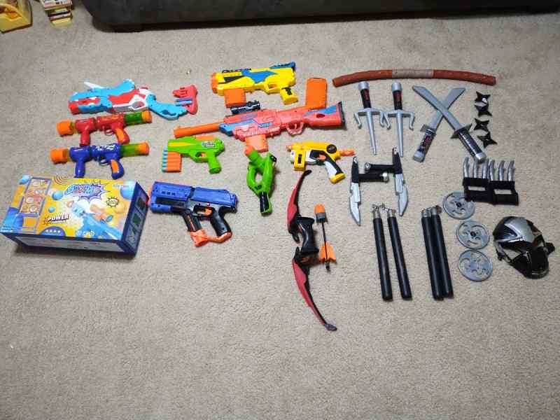 Nerf Gun Ninja Martial Art&#039;s Toys Lot