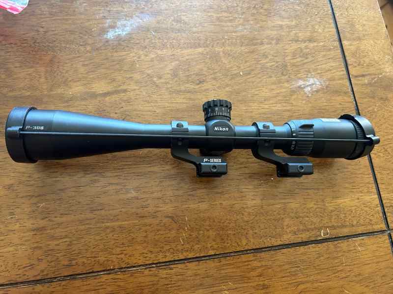 Nikon p-308 scope with p series rings