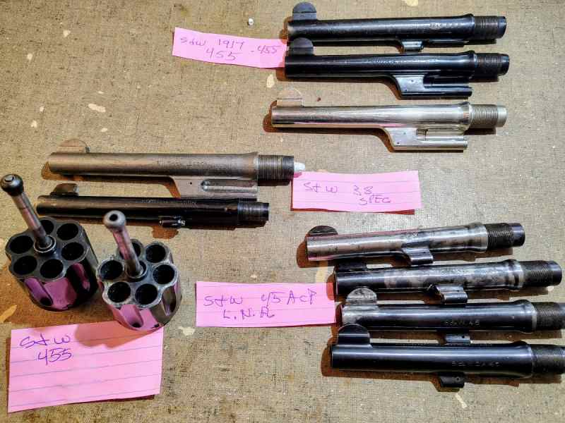 Smith&amp;Wsson 1917 455, 45acp, Trople Lock Barrels  