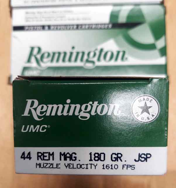 Remington 44 magnum 180 grain JSP