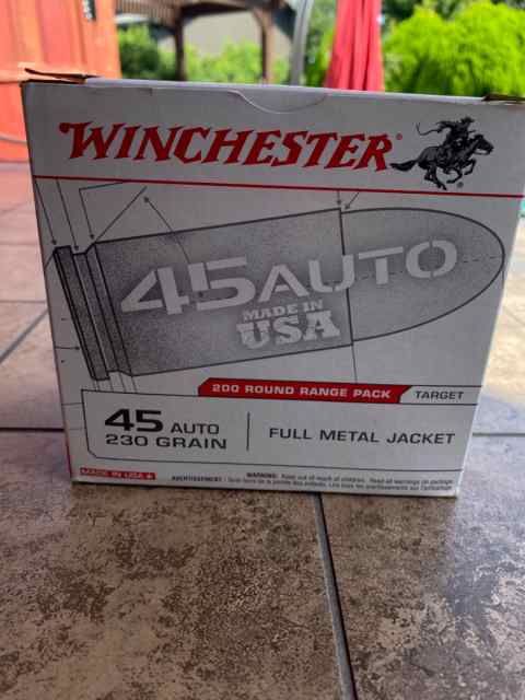 .45ACP WINCHESTER USA 230 FMJ 