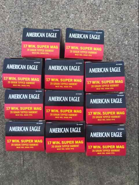 Hard 2 Find 17WSM Ammo American Eagle 17g Varmint
