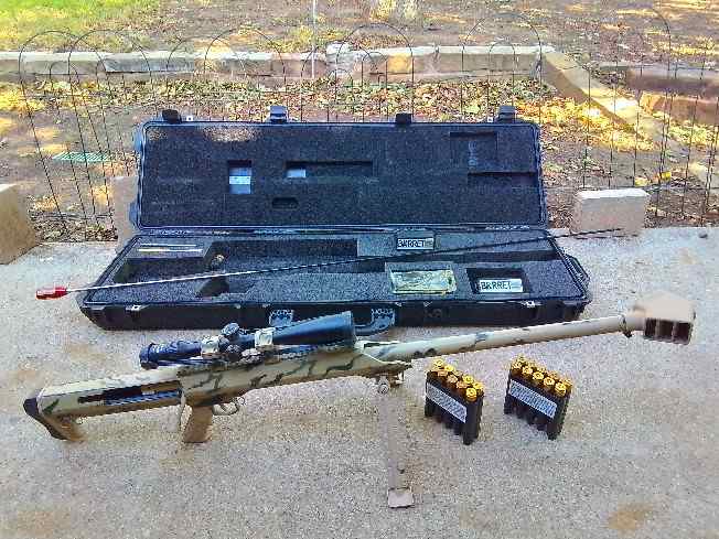 Barrett  model 99 50BMG w/ Zeiss scope and Pelica