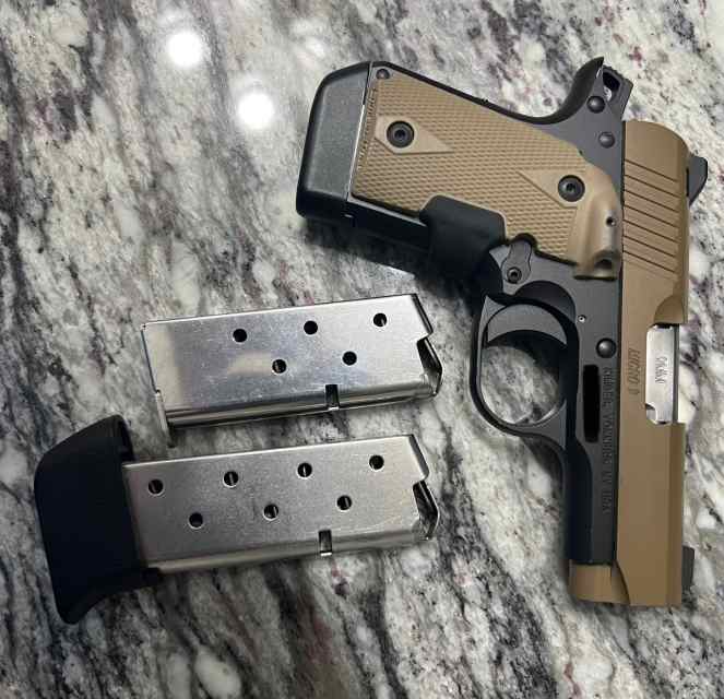 Kimber micro 9 FDE crimson trace