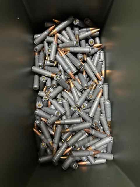 7.62x39mm steel case, only 35¢ per round!