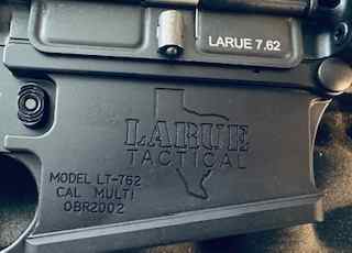 LIKE NEW 16&quot; LARUE TACTICAL .308 W/ VV 2.5-10X44 