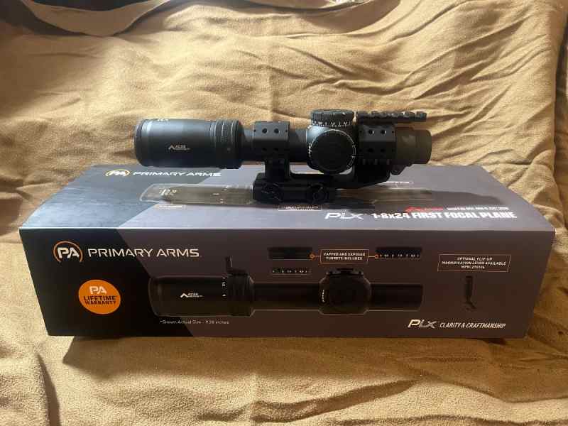 Primary Arms PLXc 1-8x24 FFP LPVO