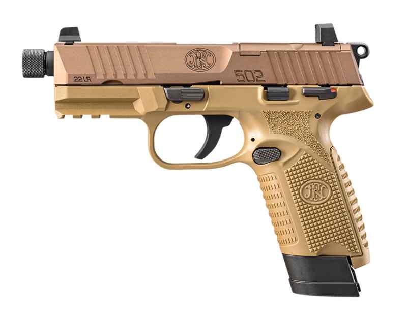 FN 502 Tactical 22LR 4.6″ FDE