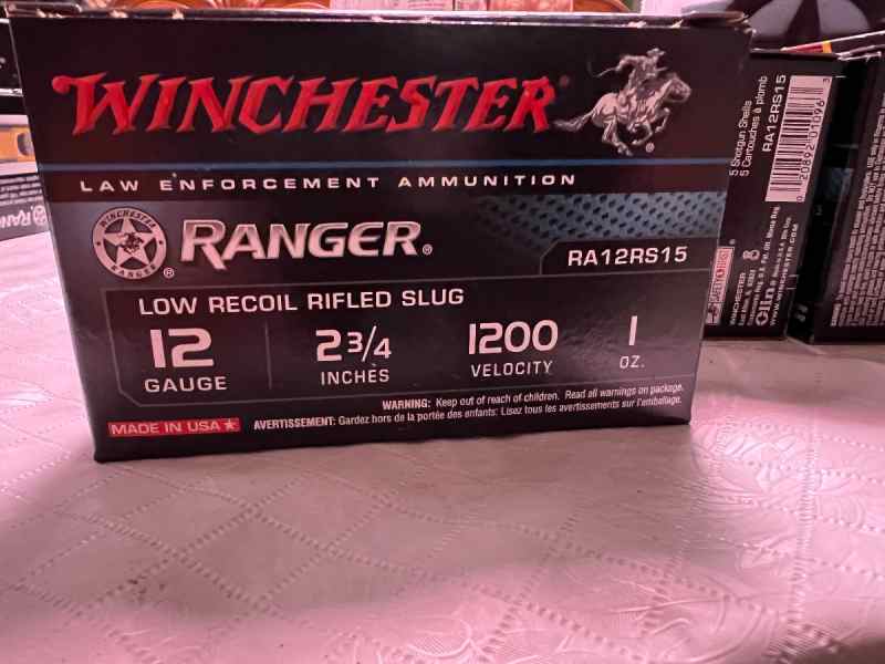 Winchester ranger 12 gauge slug 