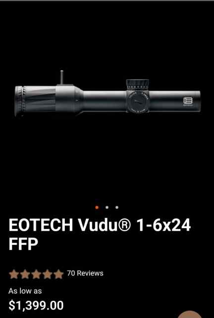 Eotech vudu 1-6 FFP Lpvo FS/FT