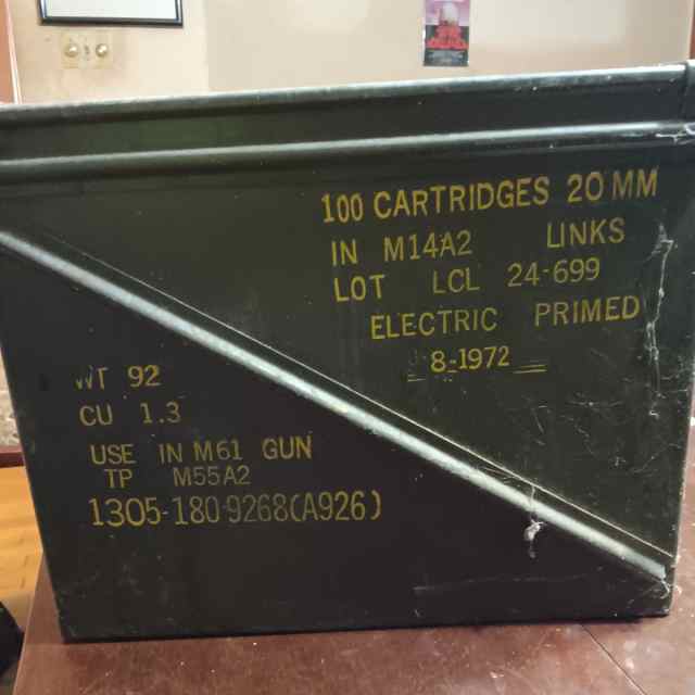 20mm ammo can. 14.6&quot;×18.6&quot;×8.5&quot;